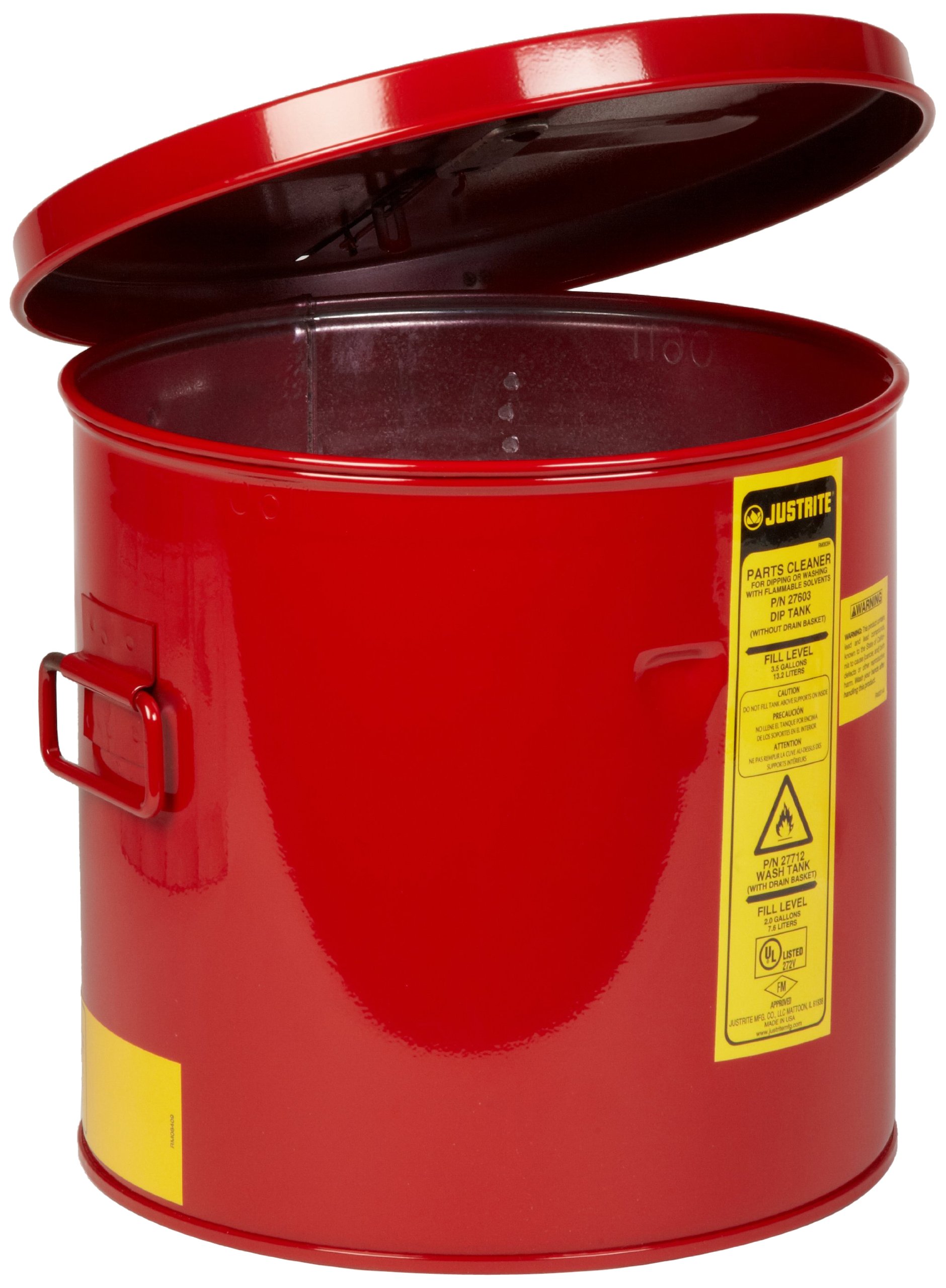 Justrite 27602 2 Gallon, 9 3/8